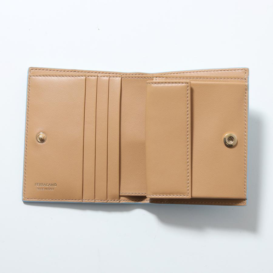 新品同様！本物☆フェラガモ ハラコ レザー2つ折り財布 IY22-6103 FERRAGAMO - 新品同様！本物☆フェラガモ ハラコ レザー2つ折り財布