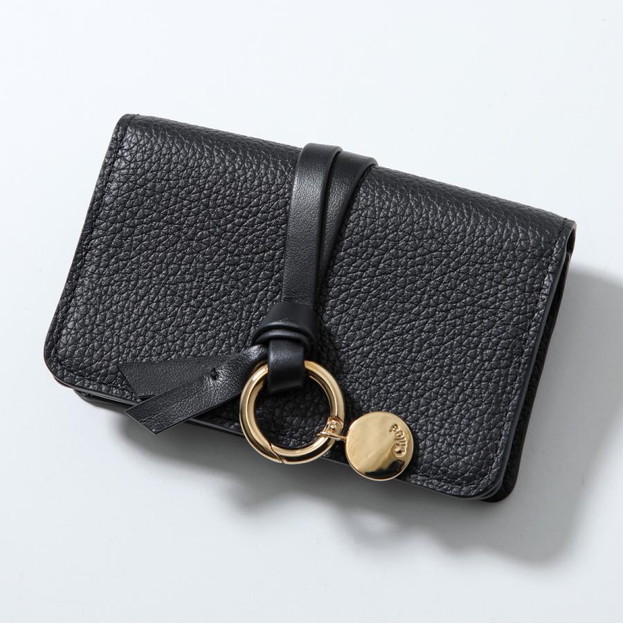 Chloé ブラック レザー 名刺入れ カードケース クロエ Chloe（クロエ） カードケース CHC21WP014F57 レディース 名刺入れ