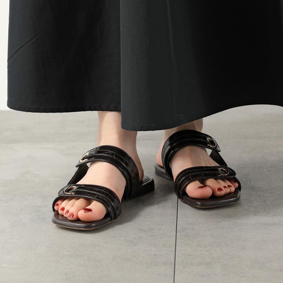 フェラガモ★エナメルミュールサンダル★5 1/2 FERRAGAMO（フェラガモ） サンダル KATE 774580 774581 レディース