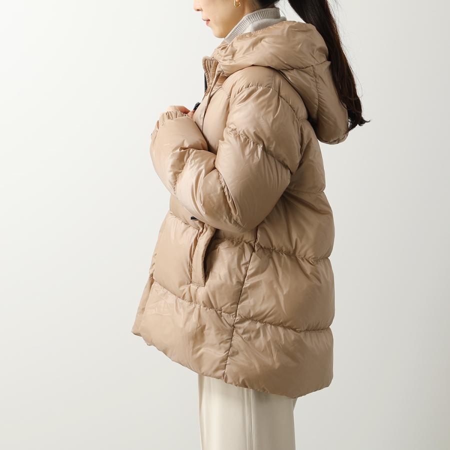 【訳あり-IT36のみ】Max Mara The Cube マックスマーラ ザ・キューブ ダウンジャケット SEIA セイA レディース フード付き 撥水 005の画像