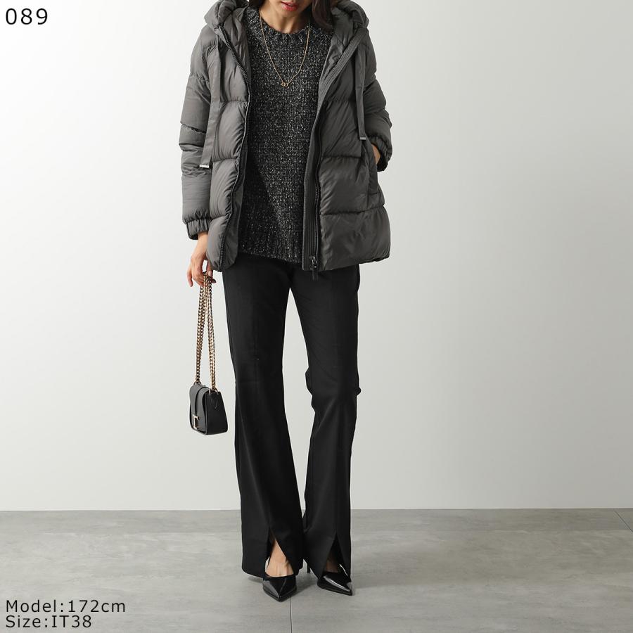【訳あり-IT36のみ】Max Mara The Cube マックスマーラ ザ・キューブ ダウンジャケット SEIA セイA レディース フード付き 撥水 005の画像