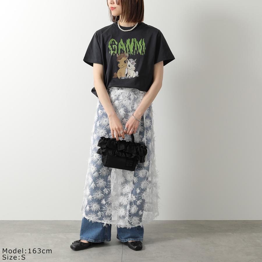 GANNI（ガニー） 半袖 Tシャツ Basic Cotton Jersey T-shirt A1050048