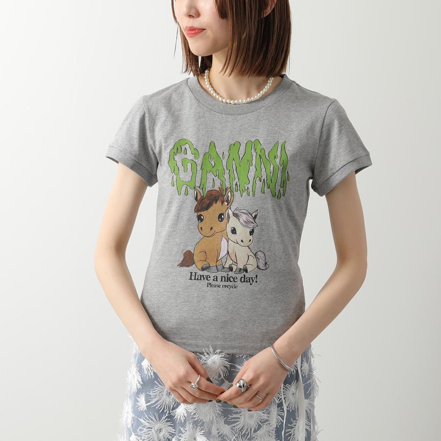 GANNI（ガニー） Tシャツ Basic Cotton Jersey Baby Fit T-shirt