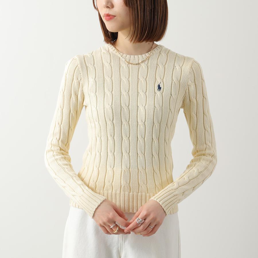未使用級✨ポロラルフローレン　ケーブルニット　アイボリー　レディースLサイズ POLO RALPH LAUREN（ポロ・ラルフローレン） セーター 211971869
