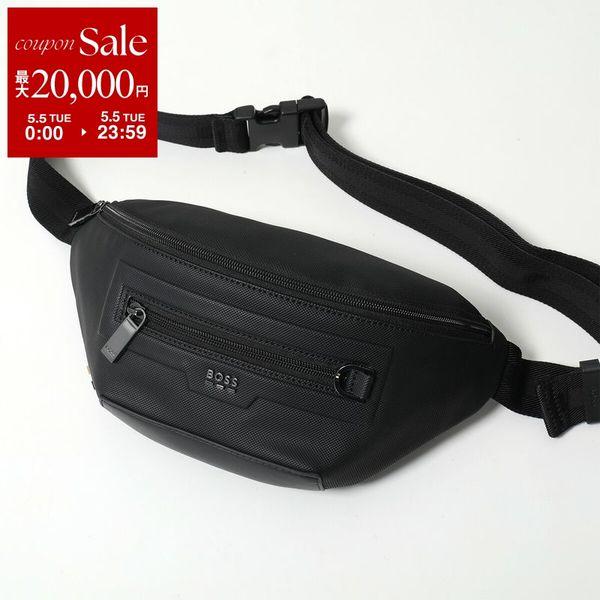HUGO BOSS ボディバッグ　美品　黒　メンズ HUGO BOSS（ヒューゴ・ボス） ボディバッグ Zair_Waistbag 50485597