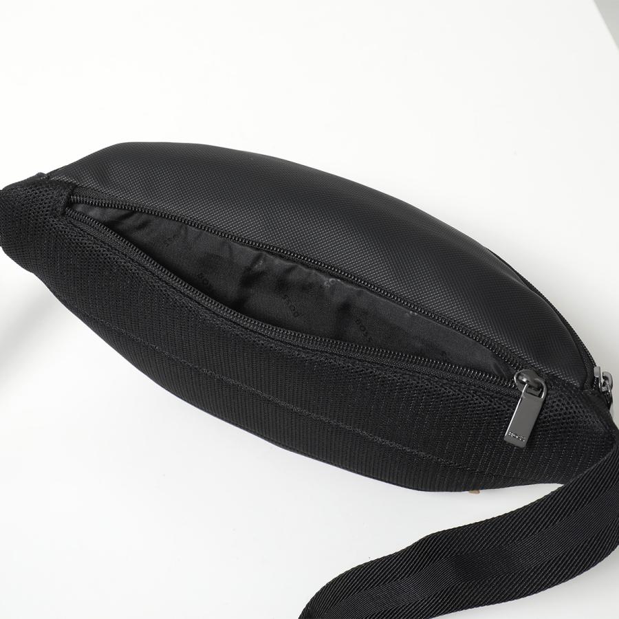 【HUGO BOSS】 ボディバッグ 本革 ウエストバッグ 黒 ブラック 肩掛け HUGO BOSS（ヒューゴ・ボス） ボディバッグ Zair_Waistbag 50485597