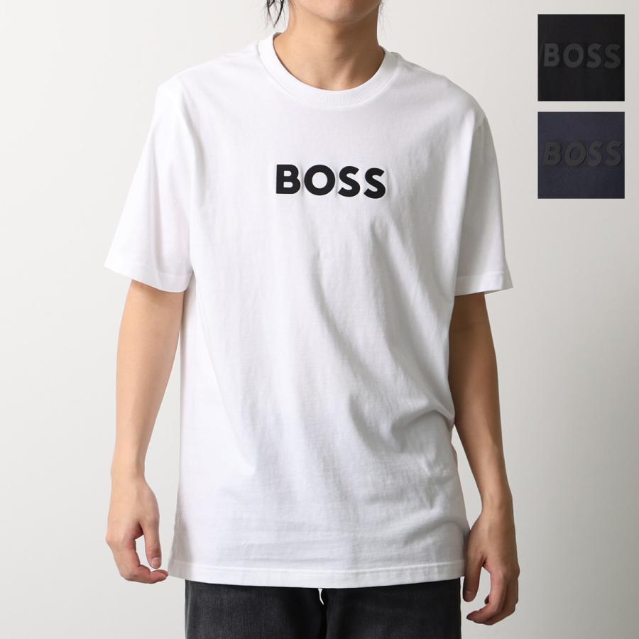 HUGO BOSS Tシャツ サマーニット ロゴ コットン 半袖 ホワイト L HUGO BOSS（ヒューゴ・ボス） HUGO BOSS GREEN Tシャツ TS_Logo