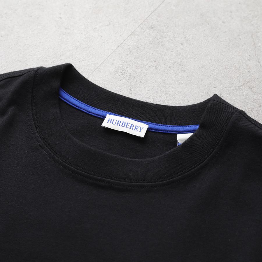 BURBERRY バーバリー Tシャツ ES24-MW-SIC メンズ コットン 半袖 カットソー クルーネック ワンポイント ロゴ刺繍 カラー3色の画像