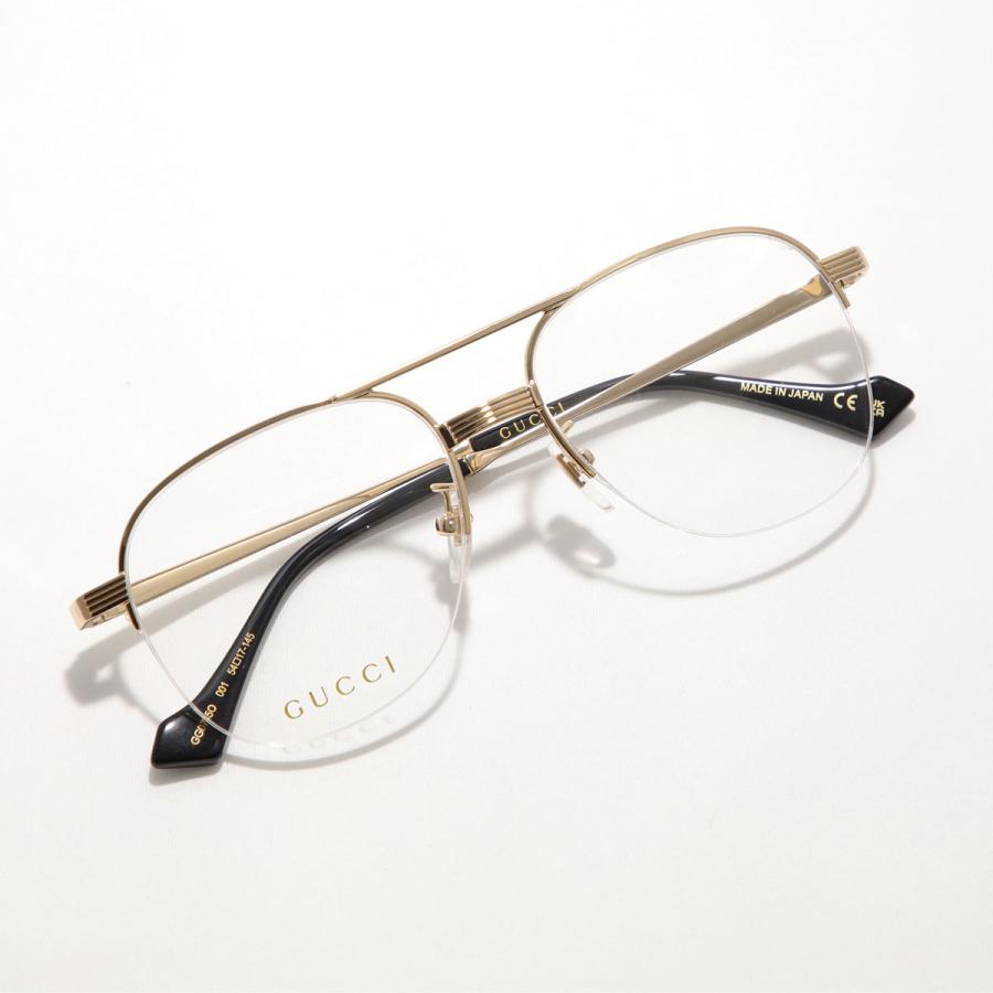 GUCCI（グッチ） メガネ GG0745O レディース ティアドロップ型 メタル