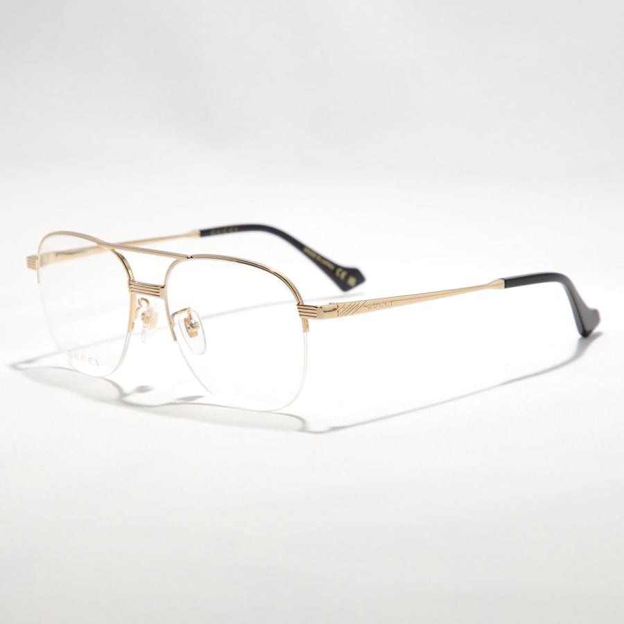 GUCCI（グッチ） メガネ GG0745O レディース ティアドロップ型 メタル