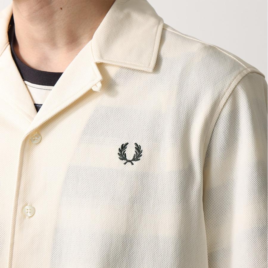 FRED PERRY（フレッドペリー） シャツ Compress Mesh Rever Collar Sh