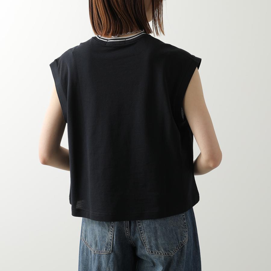 FRED PERRY（フレッドペリー） ノースリーブトップス Sheer Tipped