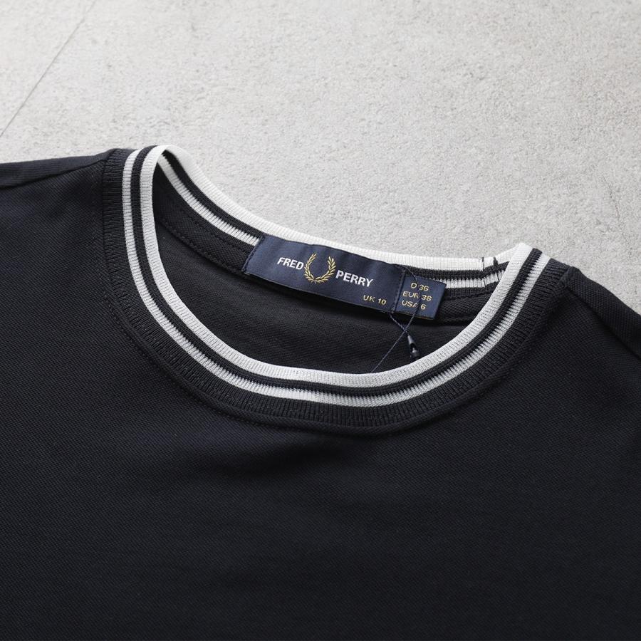 FRED PERRY プリーツ襟ノースリーブトップス FRED PERRY（フレッドペリー） ノースリーブトップス Sheer Tipped