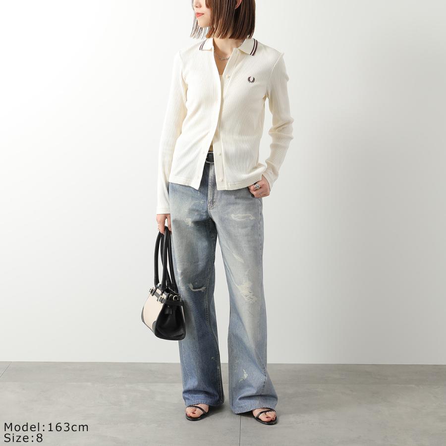 Fred Perry フレッドペリー　ポロシャツ　長袖 FRED PERRY（フレッドペリー） ポロシャツ Button Through Rib Polo