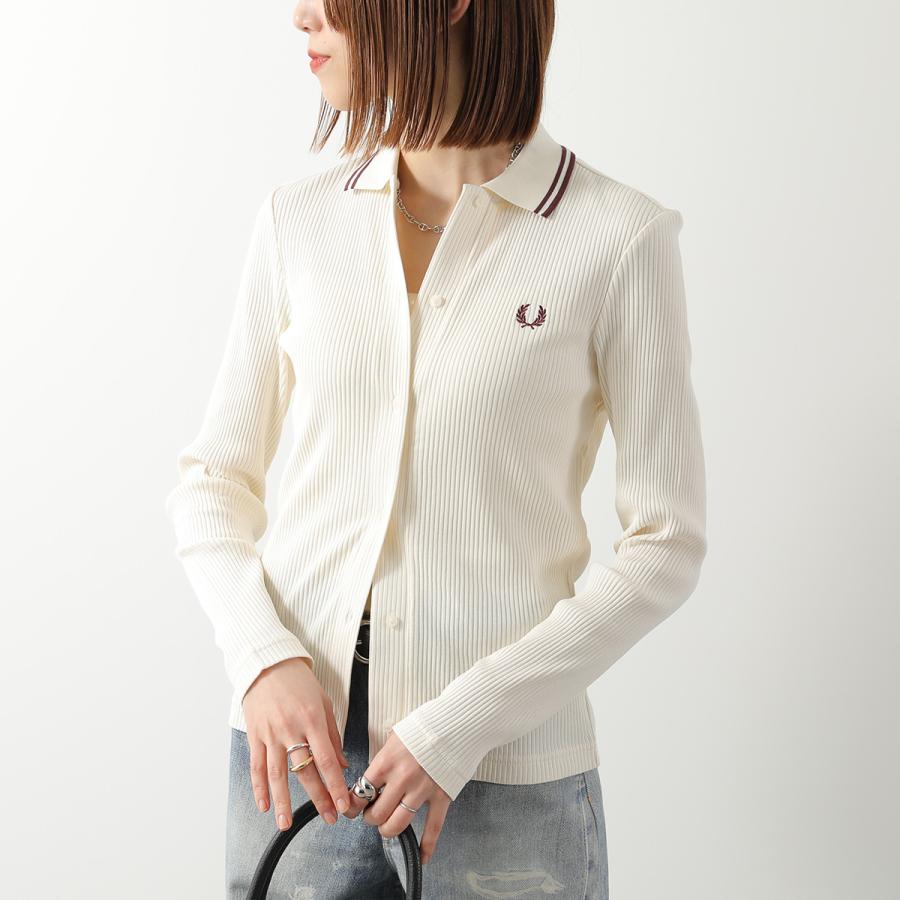 フレッドペリー　長袖ポロシャツ FRED PERRY（フレッドペリー） ポロシャツ Button Through Rib Polo