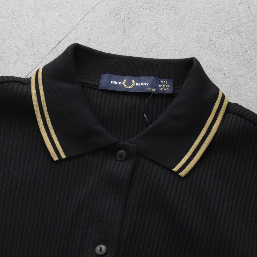 FRED PERRY（フレッドペリー） ポロシャツ Button Through Rib Polo