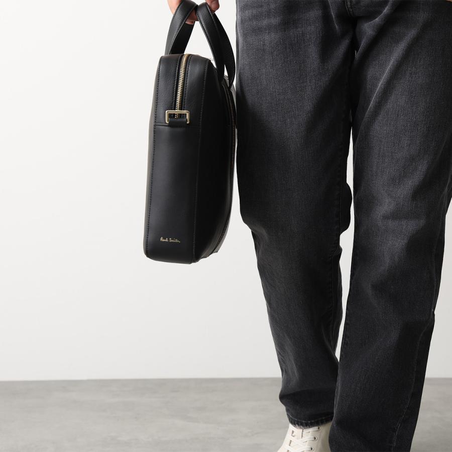 Paul Smith ポールスミス ブリーフケース 6603 BMULTI メンズ レザー ビジネスバッグ ショルダーバッグ クロスボディ ストライプ ロゴ 鞄 79の画像