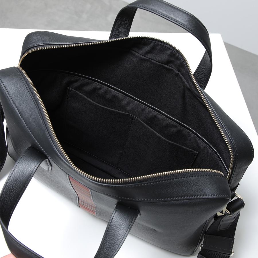 Paul Smith ポールスミス ブリーフケース 6603 BMULTI メンズ レザー ビジネスバッグ ショルダーバッグ クロスボディ ストライプ ロゴ 鞄 79の画像