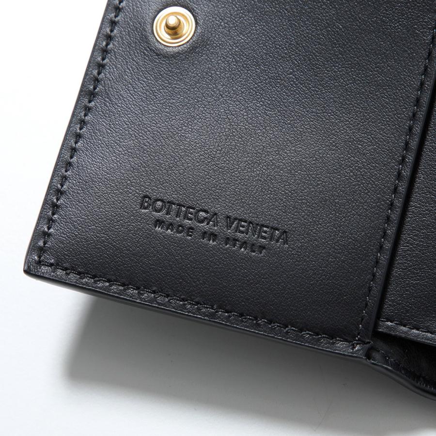 美品！！ BOTTEGA VENETA カセット ブラックレザー二つ折り財布 カセット スモール 二つ折りウォレット のために ウィメンズ で