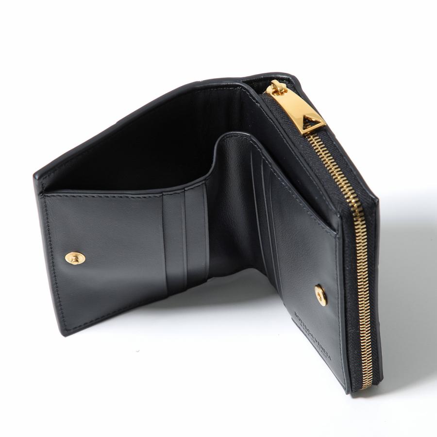 ✨美品　付属品完備✨ボッテガ　二つ折り　カセット　イントレチャート　パラキート BOTTEGA VENETA（ボッテガ・ヴェネタ） 二つ折り財布 CASSETTE
