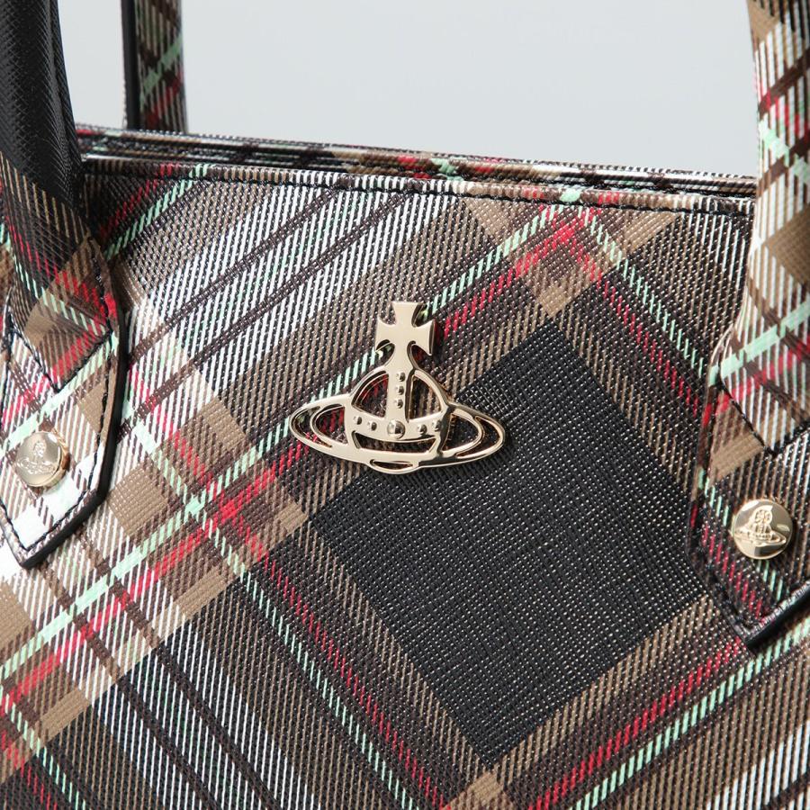 【美品】ヴィヴィアンウエストウッド ダービー ボストンバッグ チェック オーブ Vivienne Westwood（ヴィヴィアンウエストウッド） ショルダーバッグ