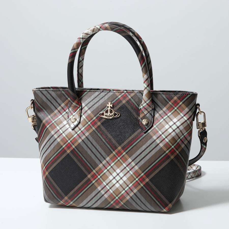 【極美品】ヴィヴィアンウエストウッド タータンチェック トートバッグ オーブ Vivienne Westwood（ヴィヴィアンウエストウッド） ショルダーバッグ