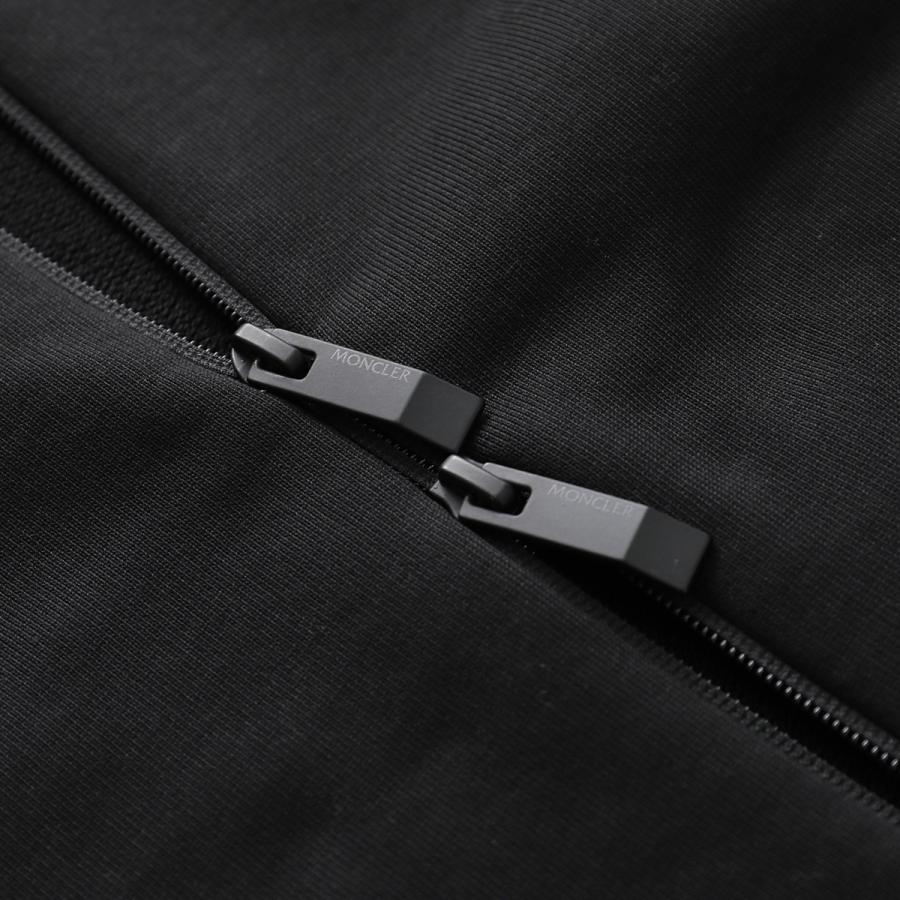 MONCLER Matt Black モンクレール マットブラックコレクション トラックジャケット 8G00012 89AZY メンズ 黒タグ 長袖 コットン スタンドカラー ロゴ 999の画像