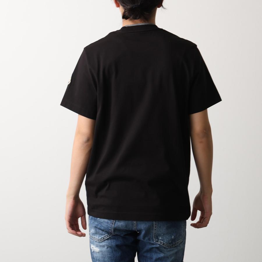 MONCLER モンクレール Tシャツ 8C00015 89AYY メンズ コットンジャージー 半袖 クルーネック 刺繍ロゴ カットソー リブ L10918C0001589AYY999の画像