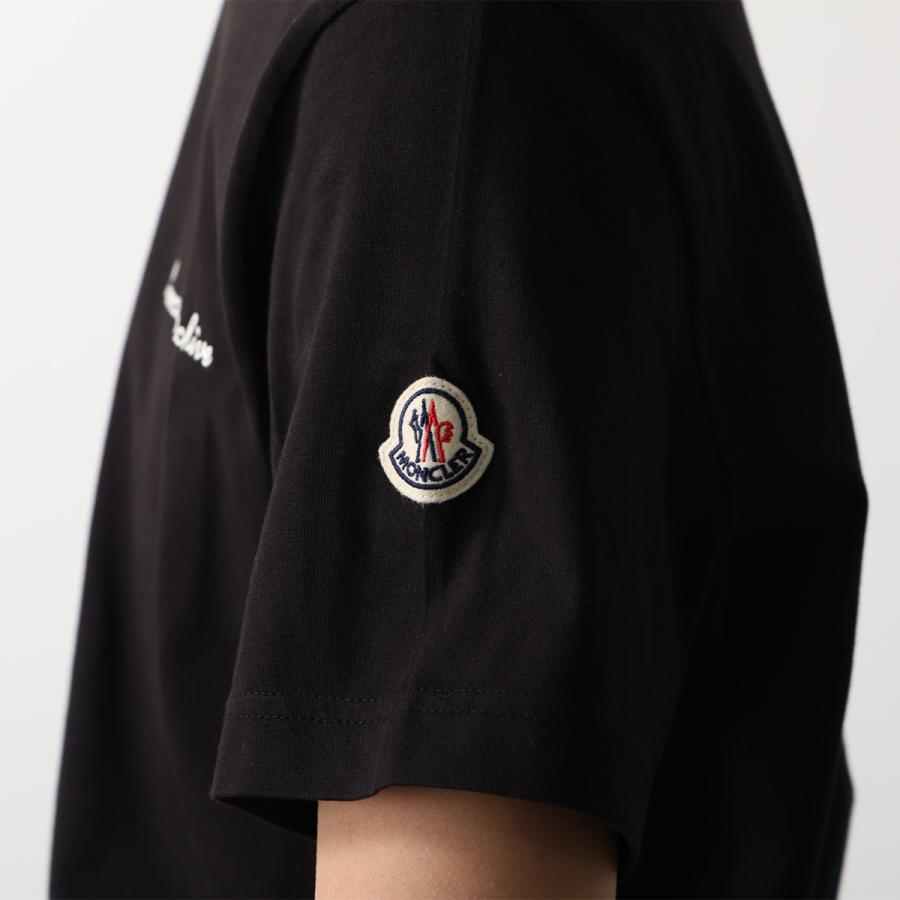 MONCLER モンクレール Tシャツ 8C00015 89AYY メンズ コットンジャージー 半袖 クルーネック 刺繍ロゴ カットソー リブ L10918C0001589AYY999の画像