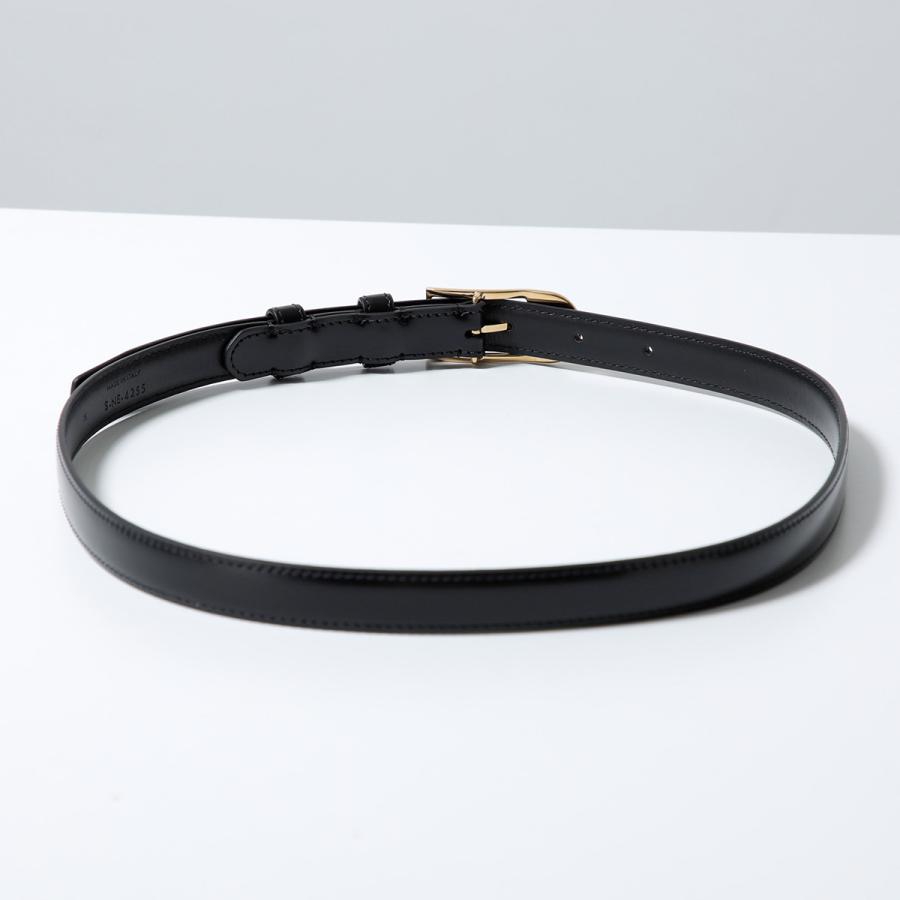 CELINE セリーヌ ナローベルト B104O3A01.38NO レディース レザー ロングフレームバックル トリオンフ 1.8cm Blackの画像