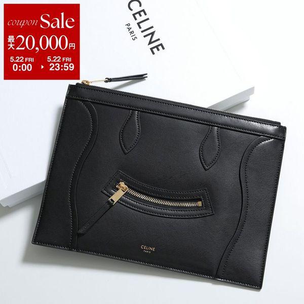 セリーヌ☆クラッチバッグ　セカンドバッグ　革　アクセサリーポーチ　バイカラー CELINE（セリーヌ） クラッチバッグ MEDIUM POUCH ミディアム ポーチ