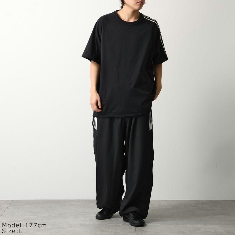 Y-3 ワイスリー Tシャツ RAW EDGE 3 STRIPES SHORT SLEEVE TEE ロー