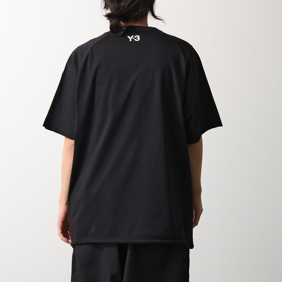 Y-3 ワイスリー Tシャツ RAW EDGE 3 STRIPES SHORT SLEEVE TEE ロー