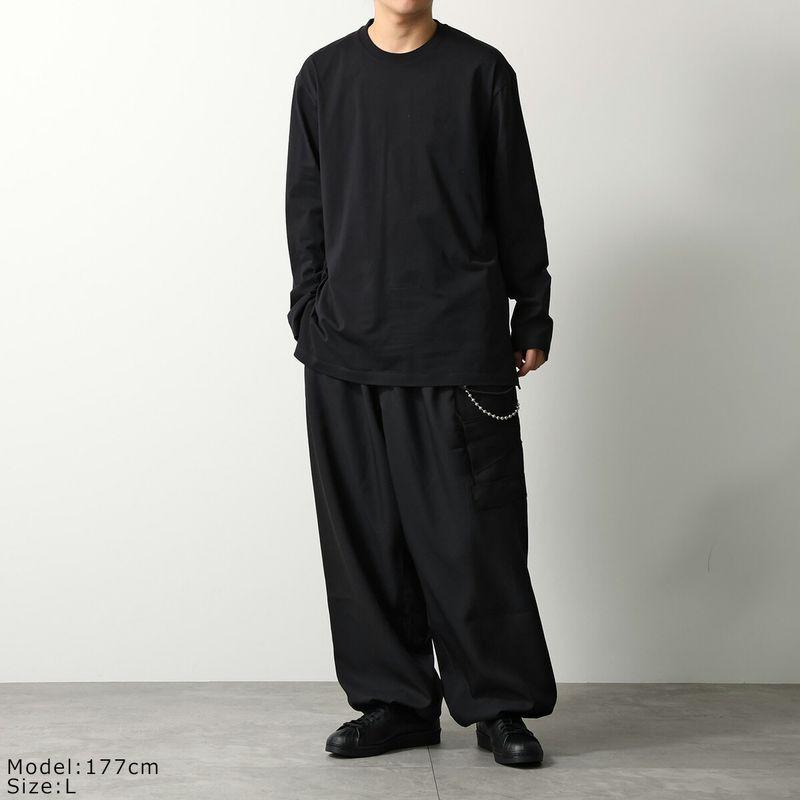 Y-3 ブラック 長袖カットソー S Y-3 ワイスリー Tシャツ LOGO LONG SLEEVE TEE ロゴ ロング スリーブ