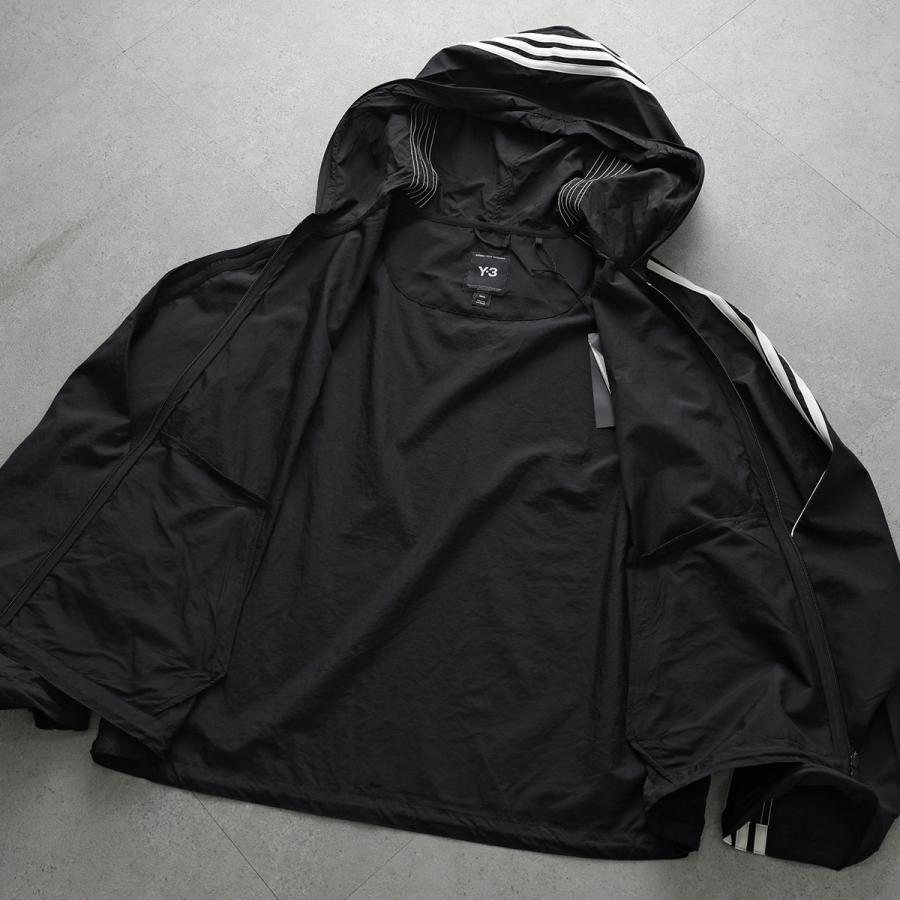 Y-3 ワイスリー ナイロンジャケット NYLON WIRED 3 STRIPES TRACK TOP ワイヤー 3 ストライプス トラックトップ KF1085 メンズ フード付き BLACKの画像
