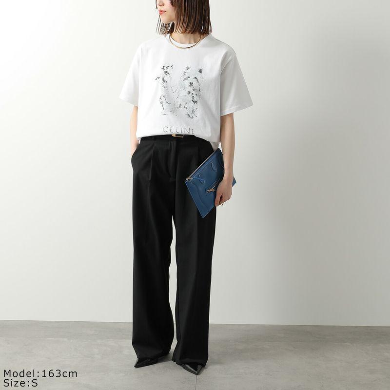 CELINE（セリーヌ） 半袖 Tシャツ RX0IH1242.01GD レディース ロゴ