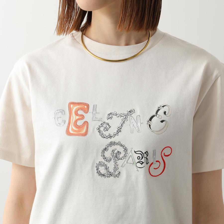 CELINE（セリーヌ） 半袖 Tシャツ RX0IE1242.GGY4 レディース ロゴ
