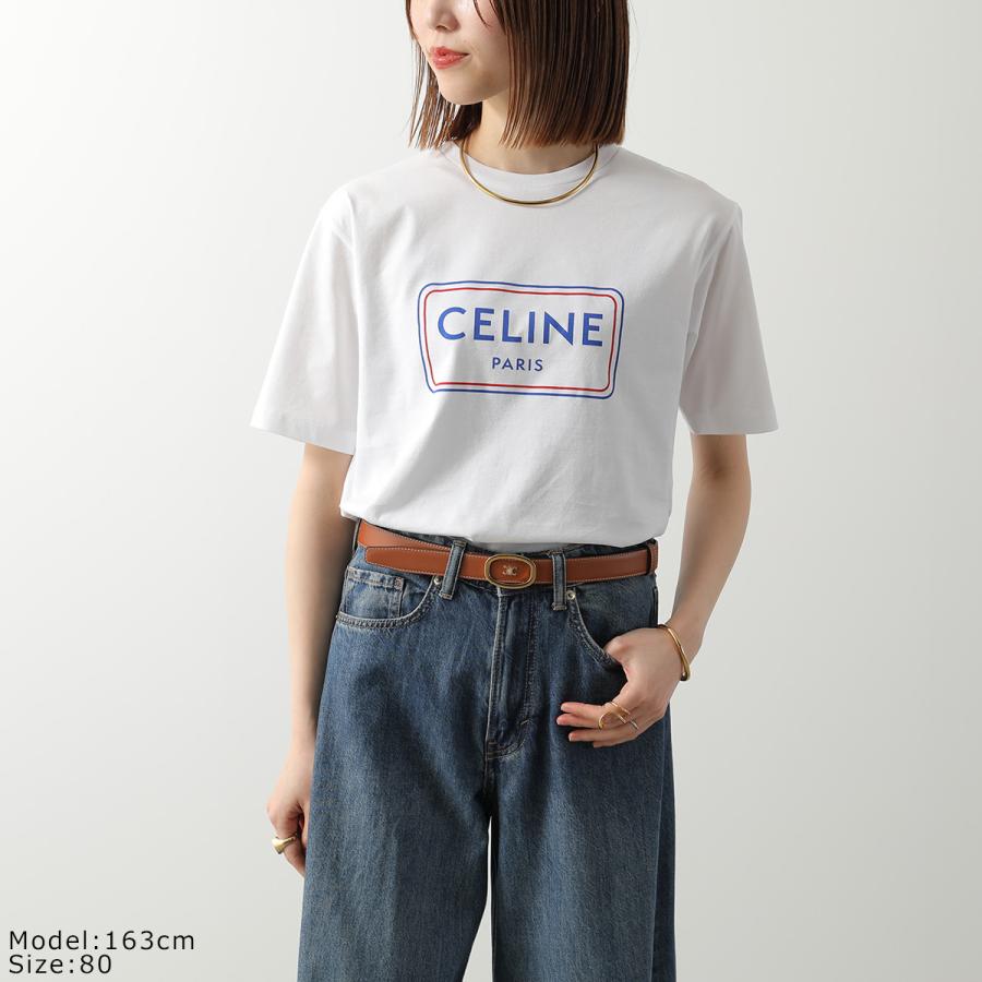 CELINE セリーヌ ベルト 45BMU3APC.38TA メンズ レザー リバーシブル ミディアム 2.5cm ダブルフェイス トリオンフ BlackTanの画像