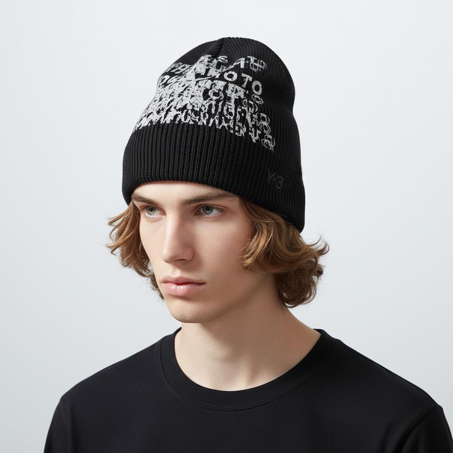 Y-3 ワイスリー ニット帽 GRAPHIC BEANIE グラフィック ビーニー