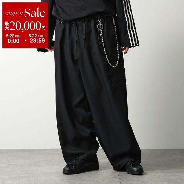 Y-3 ワイスリー ワイドパンツ SU STR PANTS スポーツ ユニフォーム ストレート KE3884 メンズ イージーパンツ ロゴ BLACKの画像