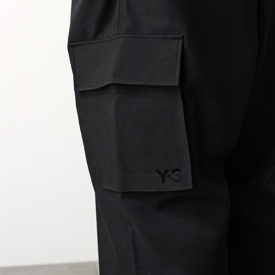 Y-3 ワイスリー カーゴパンツ SU UT STR PANTS スポーツ ユニフォーム ユーティリティー ストレート KH3044 メンズ ワイド ロゴ BLACKの画像