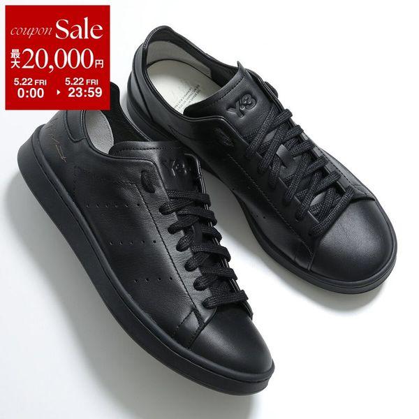 Y-3 ワイスリー スニーカー STAN SMITH スタン スミス HQ7319 メンズ ローカット レザー 3cm シューズ 靴 BLACK/BLACK/BLACKの画像