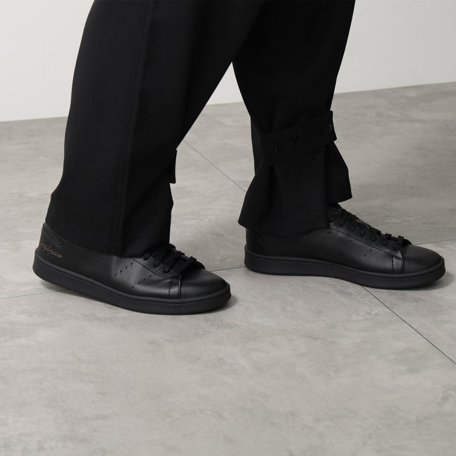 Y-3 ワイスリー スニーカー STAN SMITH スタン スミス HQ7319 メンズ ローカット レザー 3cm シューズ 靴 BLACK/BLACK/BLACKの画像