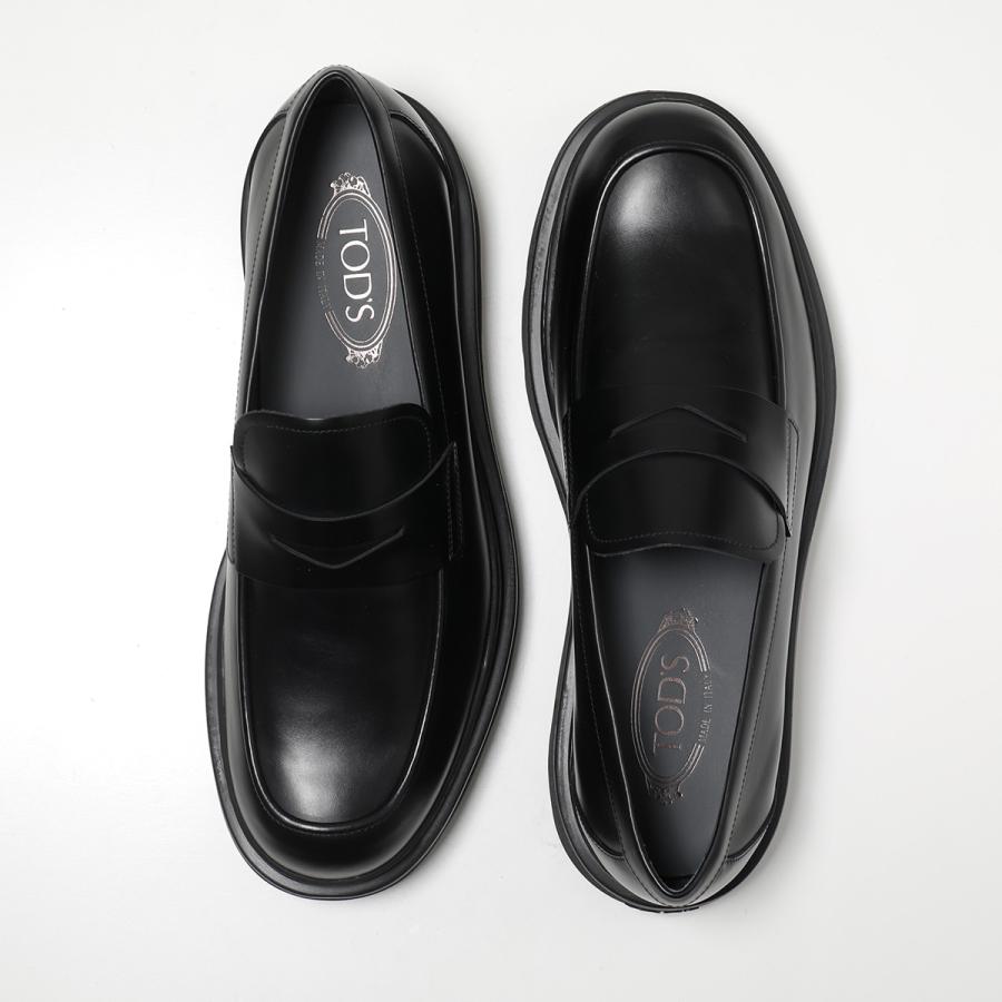 TODS トッズ コインローファー XXM24L0IL50LYG メンズ ペニーローファー レザー 3.5cm シューズ 革靴 B999/NERO XXM24L0IL50LYGB999の画像