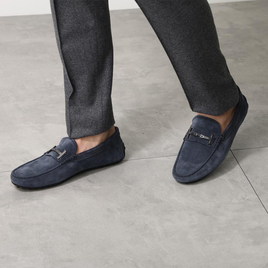 TODS トッズ ローファー CITY GOMMINO シティ ゴンミーノ XXM42C0HG70RE0 メンズ スウェード ダブルT ドライビングシューズ 靴 XXM42C0HG70RE0U805の画像