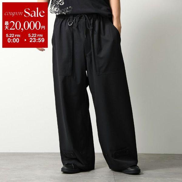 Y-3 ワイスリー ワイドパンツ SPORT UNIFORM WIDE LEG PANTS スポーツ ユニフォーム ワイド レッグ パンツ KH3213 メンズ イージーパンツ BLACKの画像
