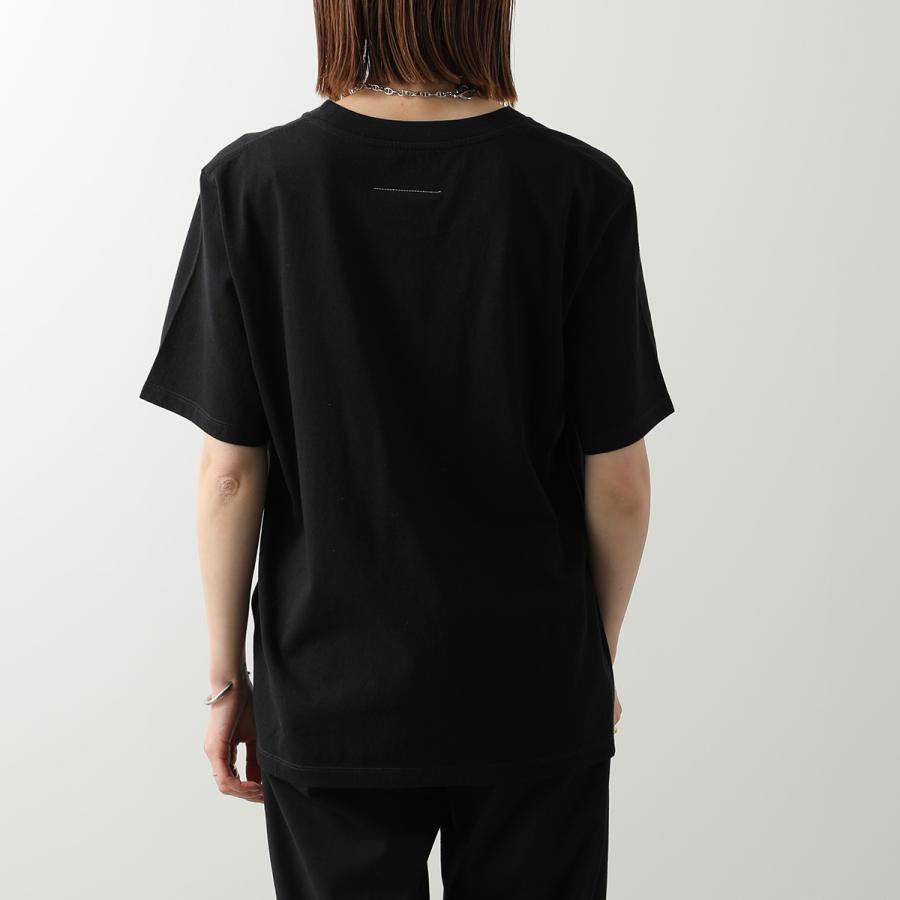 MM6 エムエムシックス メゾンマルジェラ Tシャツ SH2GC0038 M20048 メンズ 半袖 カットソー コットン クルーネック ロゴ カラー2色 SH2GC0038M20048900の画像