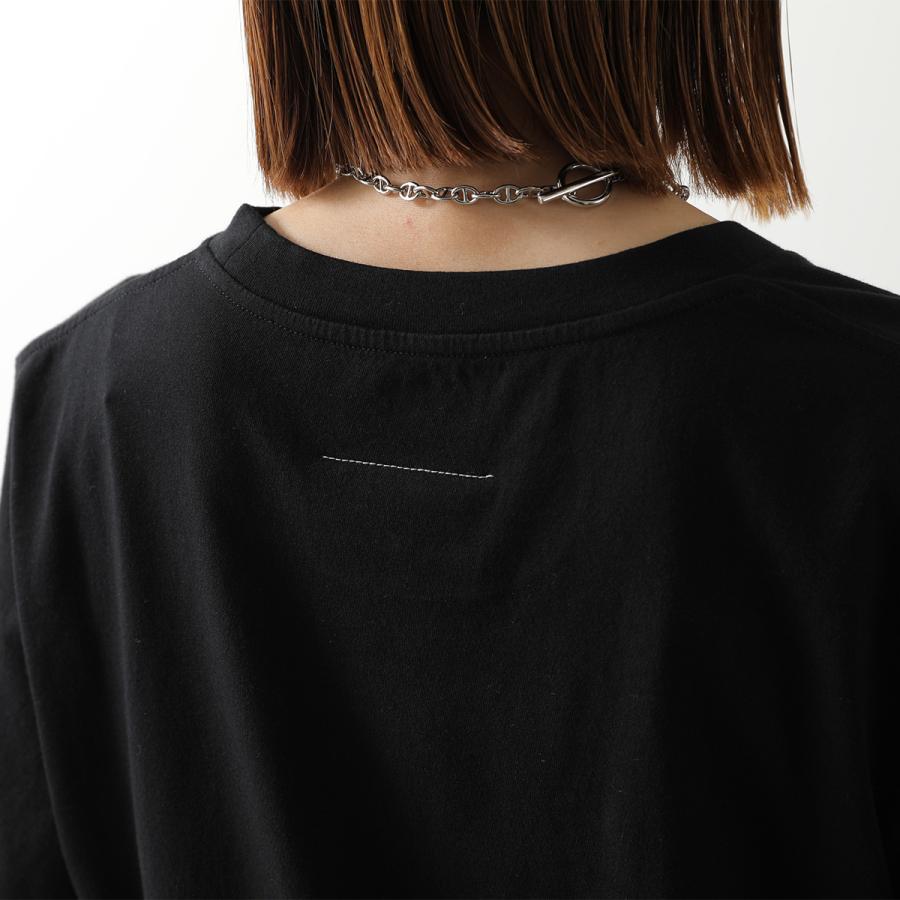 MM6 エムエムシックス メゾンマルジェラ Tシャツ SH2GC0038 M20048 メンズ 半袖 カットソー コットン クルーネック ロゴ カラー2色 SH2GC0038M20048900の画像