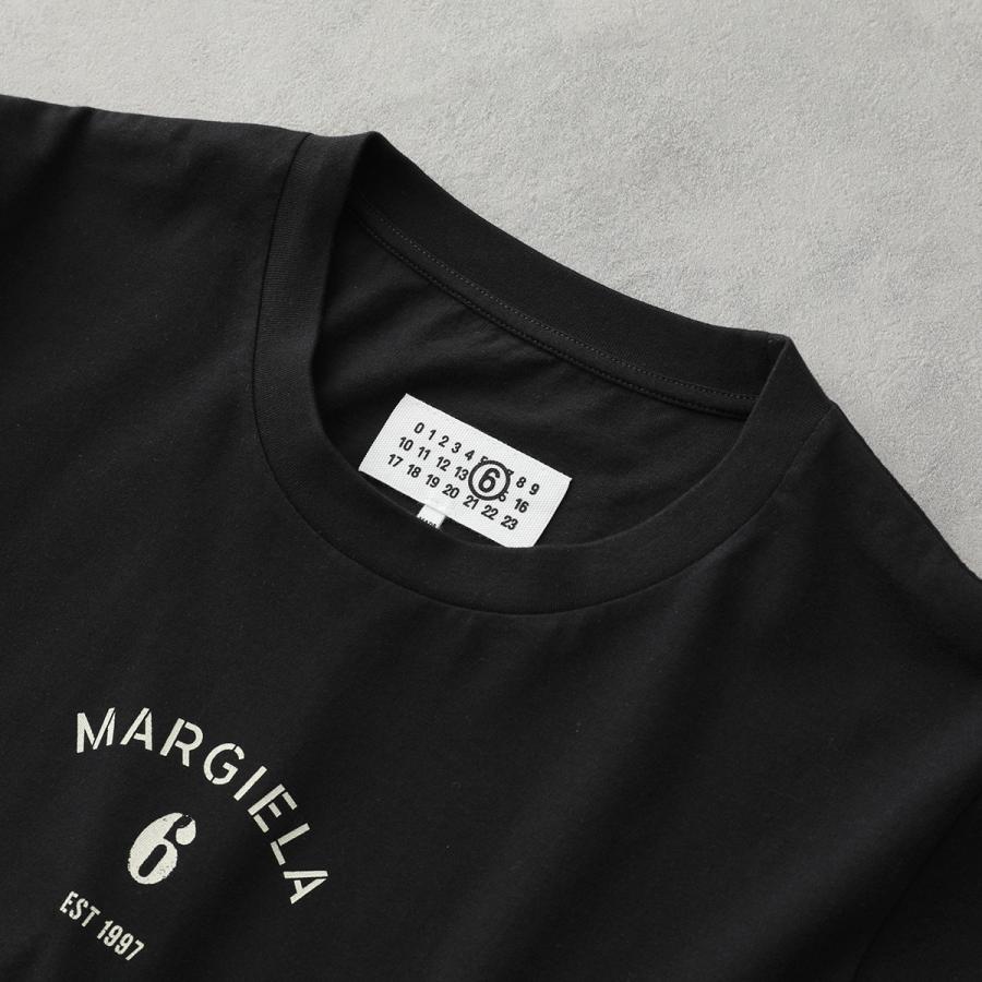 【新作】MM6メゾンマルジェラ　ロゴTシャツ　ブラック　16 MM6 エムエムシックス メゾンマルジェラ Maison Margiela Tシャツ