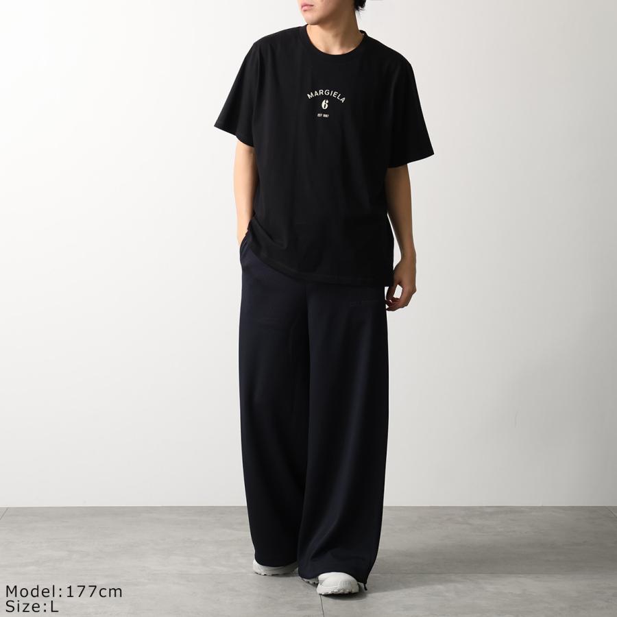 黒S新品 メゾン マルジェラ レギュラー オーガニック コットン Tシャツ 半袖 MM6 エムエムシックス メゾンマルジェラ Tシャツ SH2GC0038 M20048